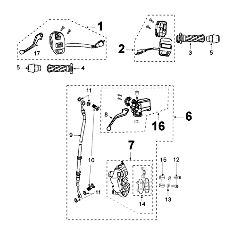 Brake System Peugeot Speedfight 3 4-stroke Red