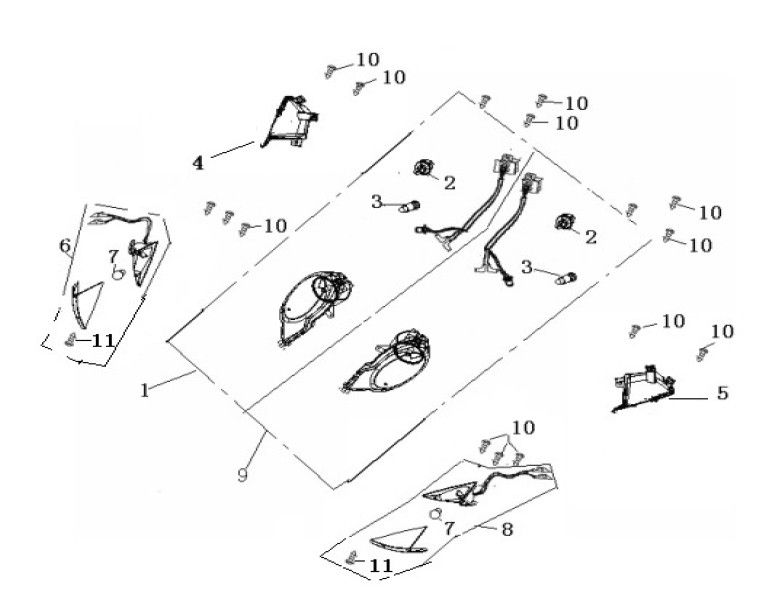 Turn signal Generic Ideo black 2010 2-stroke 25