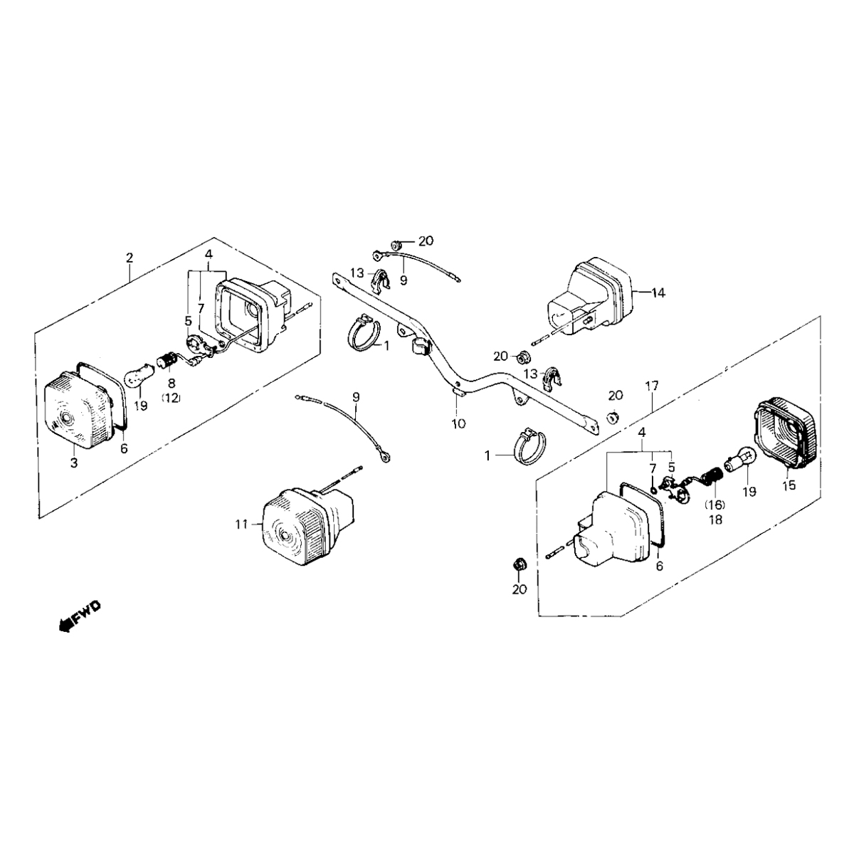 Honda MB50 turn signals