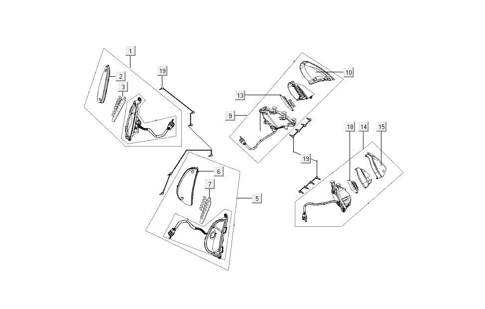 Turn signals Kymco New Sento 4-stroke 50i black
