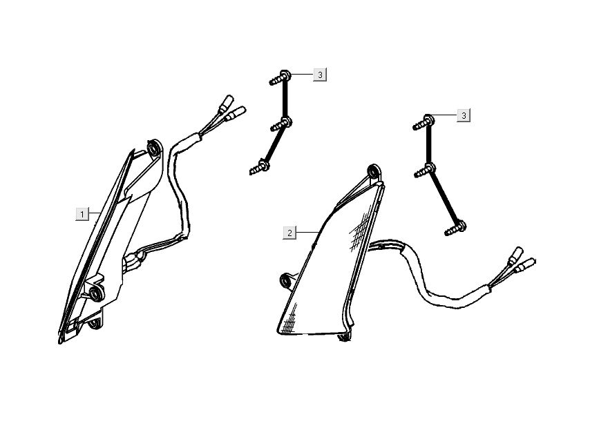 turn signals Kymco People S 4-stroke Dark grey