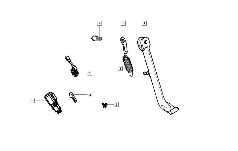 Driving Stand Kymco K-Pipe 4-stroke White