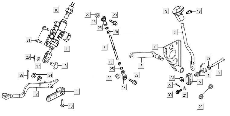 Kymco MXU 300R switching system