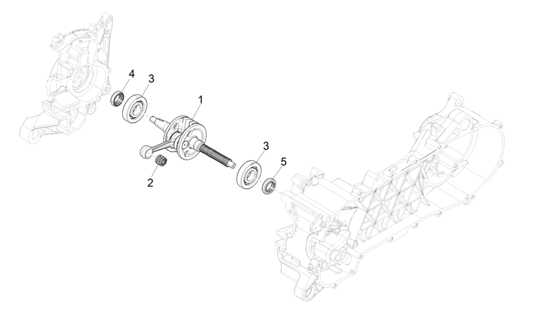 Piaggio NRG Power 50 2-stroke LC Euro 4 crankshaft