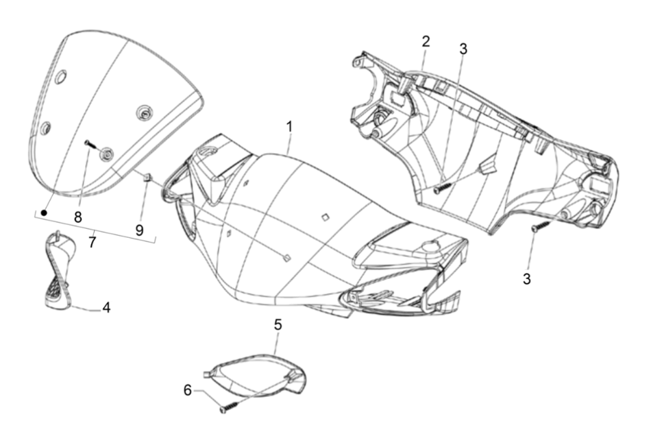 Piaggio NRG Power 50 2-stroke LC Euro 4 steering wheel covers