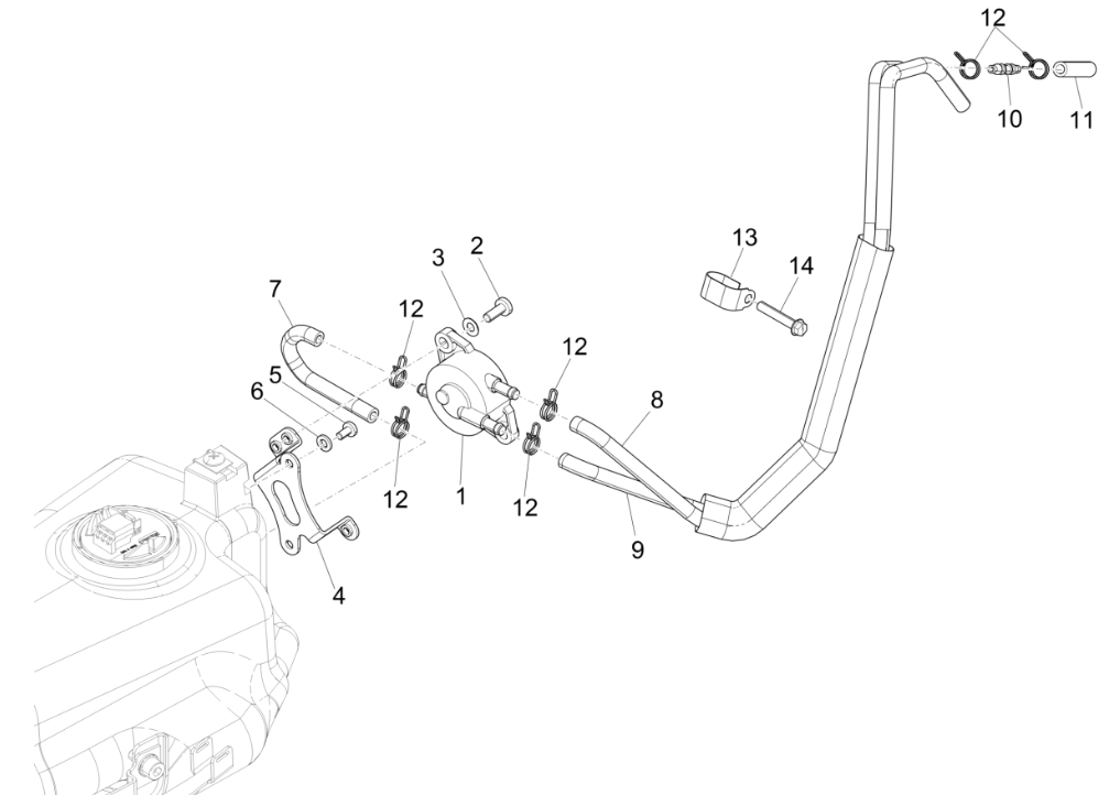 Piaggio NRG Power 50 2-stroke LC Euro 4 petrol pump
