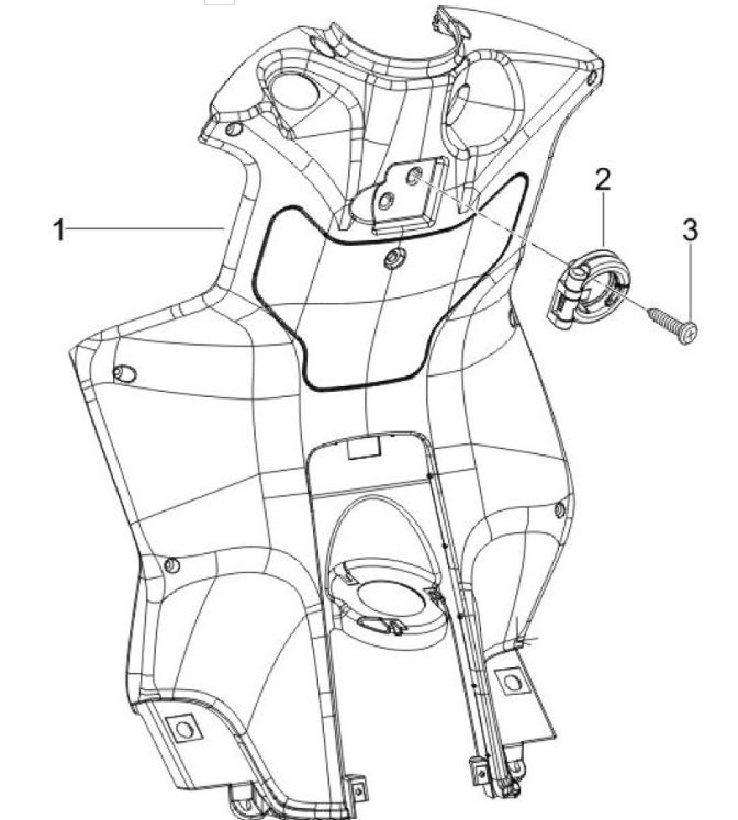 Piaggio NRG Power 50 2-stroke LC Euro 4 leg shield
