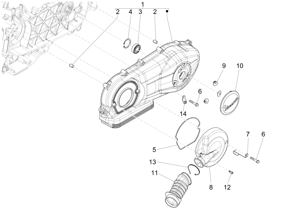 Wheel cover Vespa Sprint 150 3V IE ABS Euro 3 2015