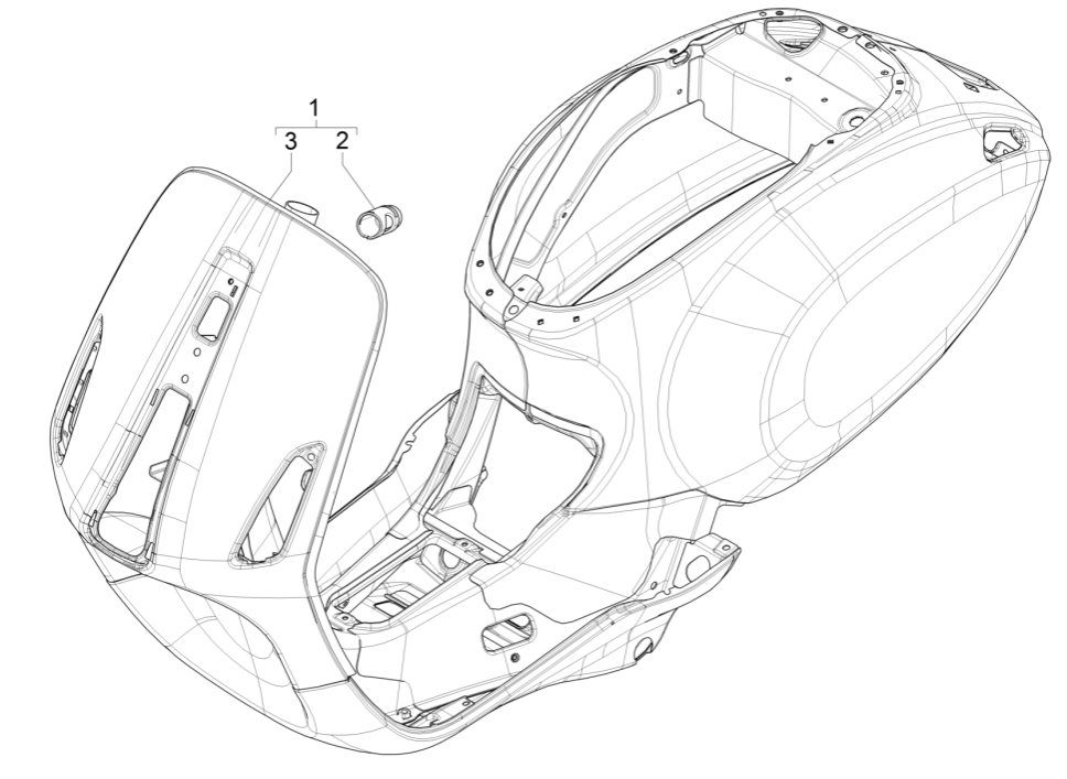 Frame Vespa Sprint 150 3V IE ABS Euro 3 2015