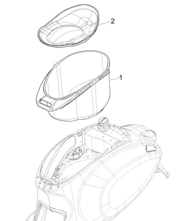 Vespa Sprint 150 3V IE ABS Euro 3 2015 Helmet Box