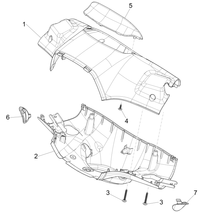 Vespa Sprint 150 3V IE ABS Euro 3 2015 Handlebar Wheel Covers