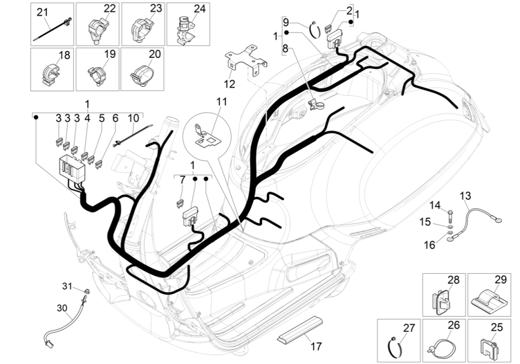Vespa GTS 300 Super HPE 4V IE ABS Euro 5 2020-2022