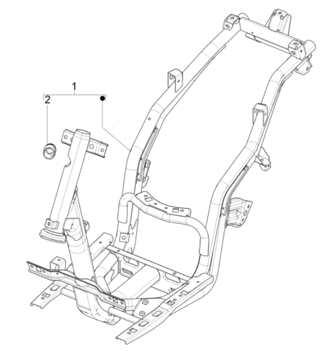 Piaggio Typhoon 50 2-stroke Euro 4 frame 2018-2020