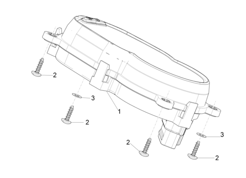 Speedometer - Cockpit Piaggio Typhoon 50 2-stroke Euro 4 2018-2020