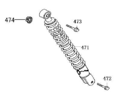 Shock absorber AGM Joy white