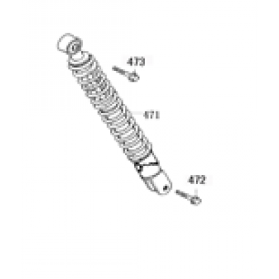 Shock absorber BTC Old Classic 50 4T AC matte anthracite