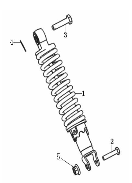 Shock Absorber Generic Cracker blue 2010 2-stroke 25