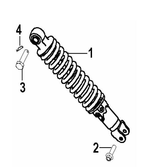 Shock absorber Generic Xor black 2006 2-stroke