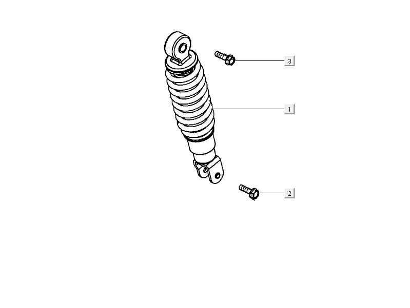 Shock absorber Kymco City 16' 4-stroke dark grey