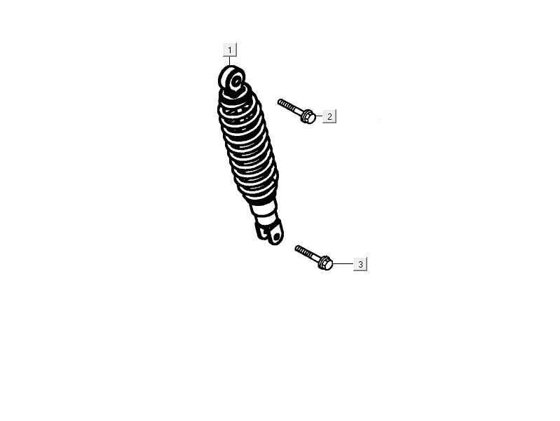 Shock absorber Kymco Delivery 4-stroke black