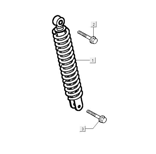 Shock absorber Kymco Vitality 50 2T AC sport stream