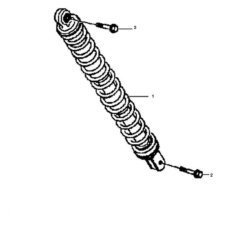 Shock Absorber Sym Jet Euro-X 2-stroke