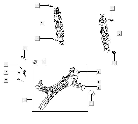 shock absorbers AGILITY CITY 16 4T 150