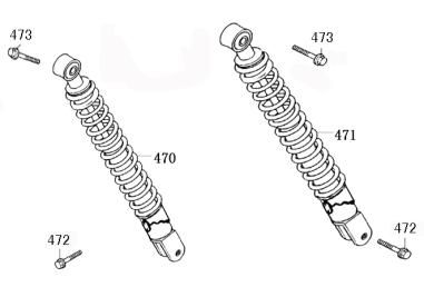 Shock absorbers Benzhou ZN50QT-36 creme