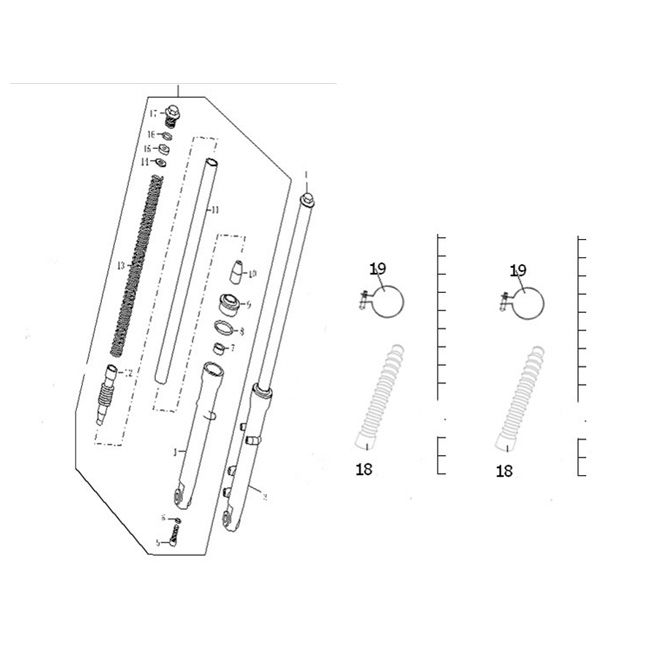 Front Shock Absorber Agm Caferacer