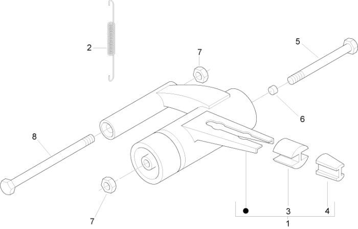 Piaggio Liberty 4-stroke subframe