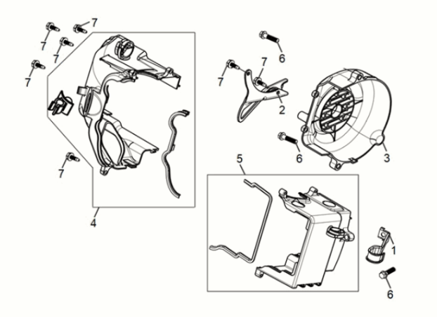 Shroud assy Sym Symphony ST 50 E5