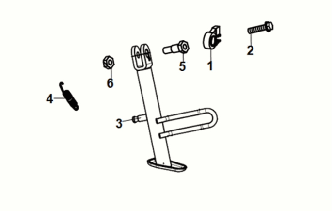 Side stand Sym Symphony ST 50 E5