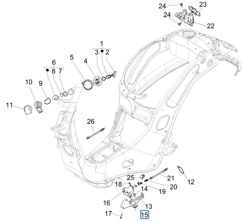 Locks Vespa Primavera 125 4T 3V IE ABS