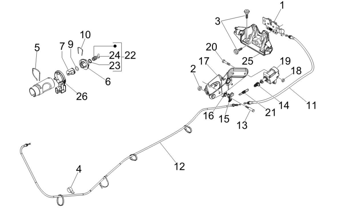 Locks Vespa GTV 250 4T 4V IE