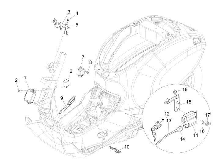 Electric parts 2 Vespa Sprint 2-stroke