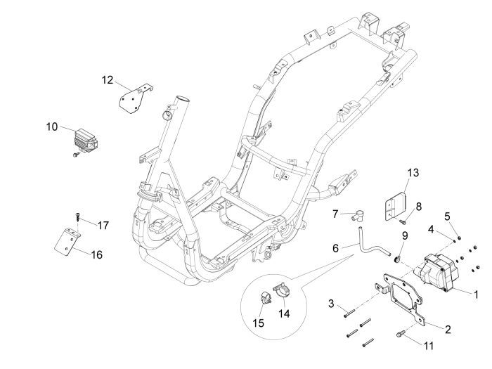 Electrical parts Piaggio New Fly 50 4T 2V AC