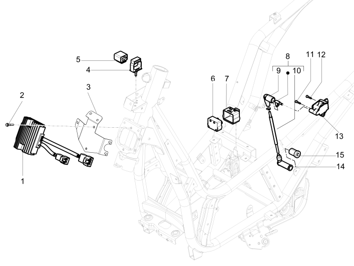 Voltage Regulator - Electronic Control Units - HS Ignition Coil Piaggio Beverly 350 E3 Sport Touring 2013-2014