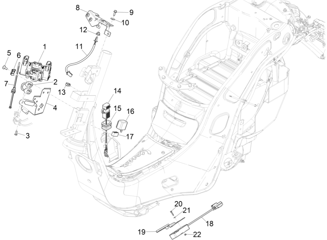 Voltage regulator Vespa Electrica 45KM/H E5 2021 (EMEA)