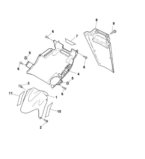 Mudguard Yamaha Aerox 2-stroke