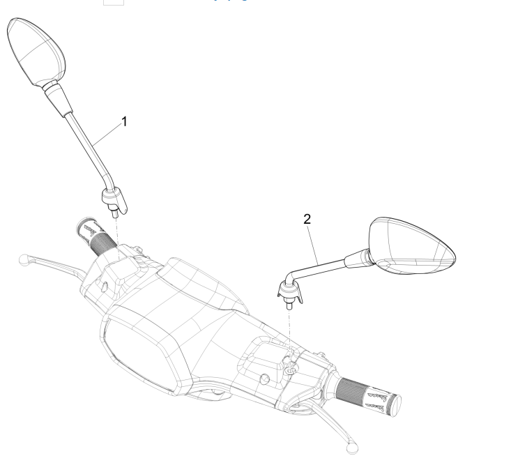 Vespa Sprint 150 3V IE ABS Euro 3 2015 Mirrors