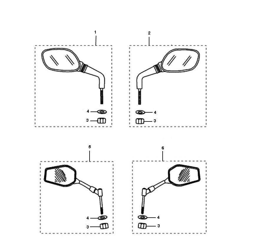 Mirrors Peugeot Jet force C-tech 2-stroke