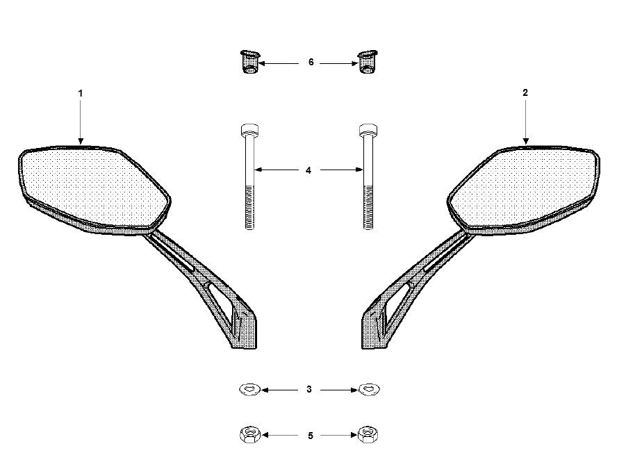 Mirrors Peugeot Speedfight 3 4-Stroke