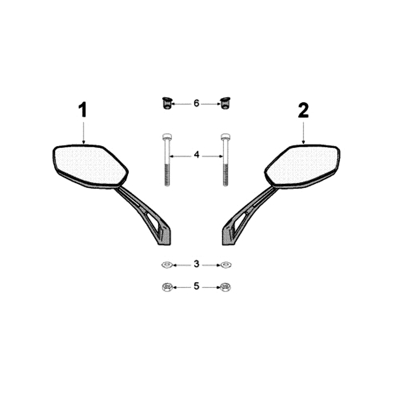 Mirrors Peugeot Speedfight 3 4-stroke Red