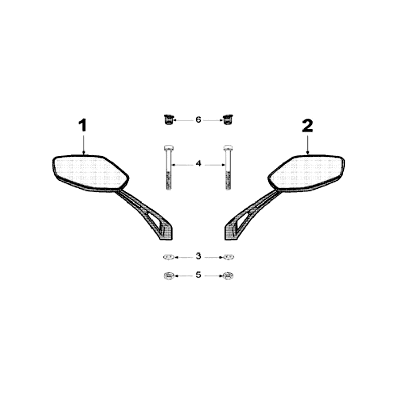 Mirrors Peugeot Speedfight 3 AC Blue