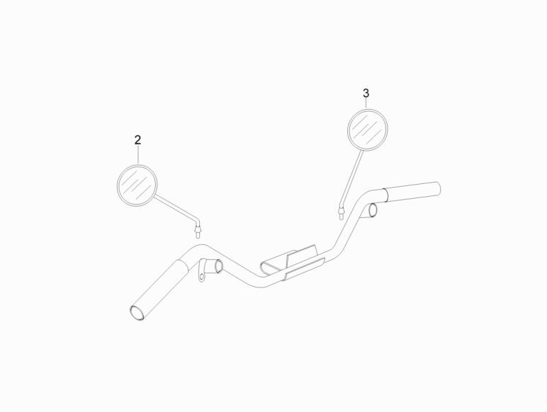 Mirrors Vespa Lx 25km 4-stroke 2-valve