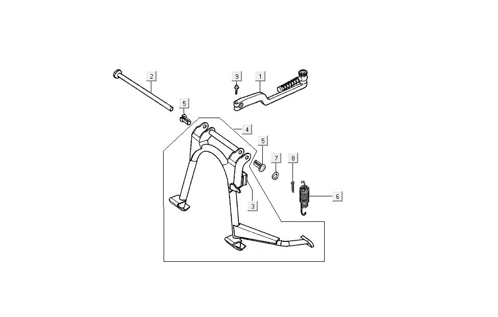 Standard Kick Kymco Super9 AC 2-Stroke Nm Yellow - Black