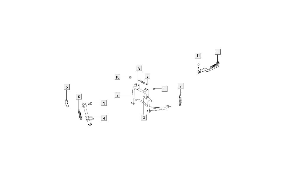 standard kickstart Kymco Super8 4-stroke from 2009 white