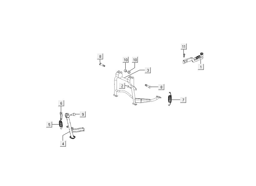 Standard - Kickstarter Kymco Like 4-stroke tecno silver like T T 2015