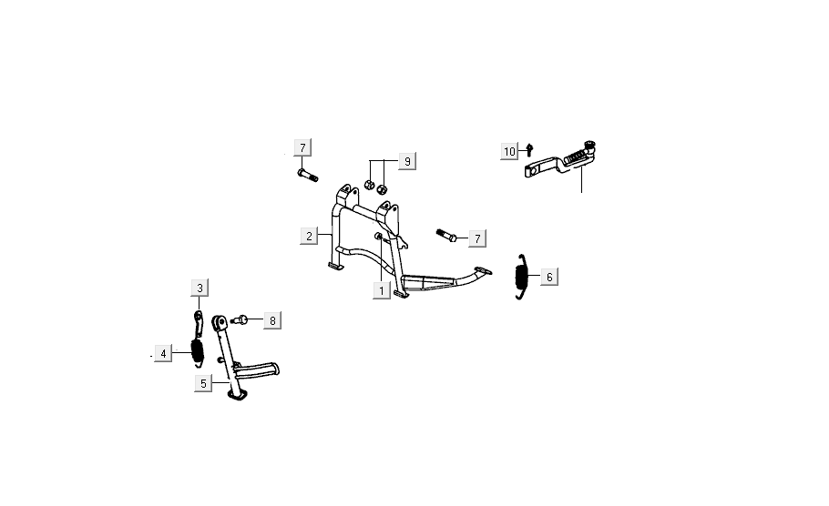 Standard kymco agility FR 12' 4-stroke euro4 blue