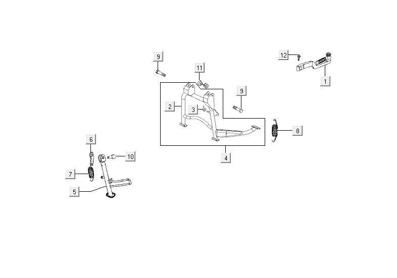 standard kickstarter Kymco Agility RS 4-stroke white 09